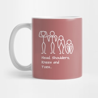 Stickman / Head, shoulders, knees and toes... Mug